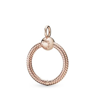 Small 14k rose gold-plated O Pendant