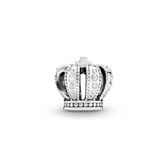 Crown silver charm