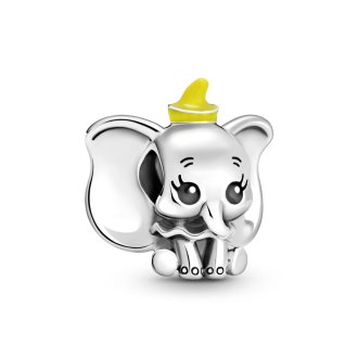 Disney Dumbo sterling silver charm with black and yellow enamel