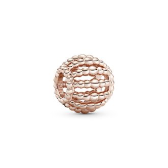 Beaded 14k rose gold-plated charm