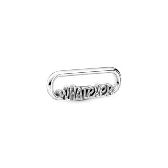 Whatever script sterling silver word link