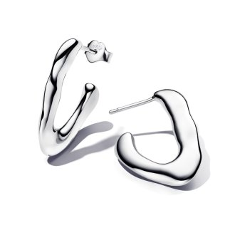 Sterling silver hoop earrings