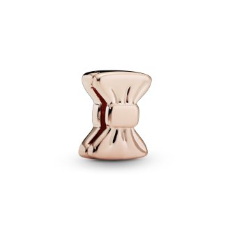 PANDORA Reflexions bow clip charm in PANDORA Rose